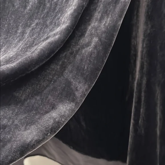 LOFT PETITE Elegant Dark blue  Velvet Skirt - Picture 6 of 8